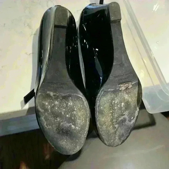 Marc by Marc Jacob’s black patent leather wedge pumps with strap size 40 - Picture 5 of 12